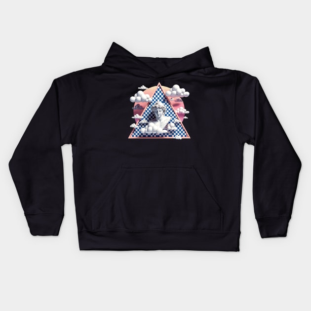 Vapor Dream Aesthetic Kids Hoodie by Tankuss 